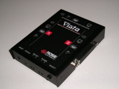Rose Electronics KVT-2U Vista Mini Series 2 Port KVM Switch - P/N KVT-2U