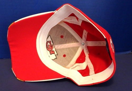 Cappello NFL Kansas City Chiefs OSFA Youth Reebok autentico logo ricamato laterale - Foto 7 di 7