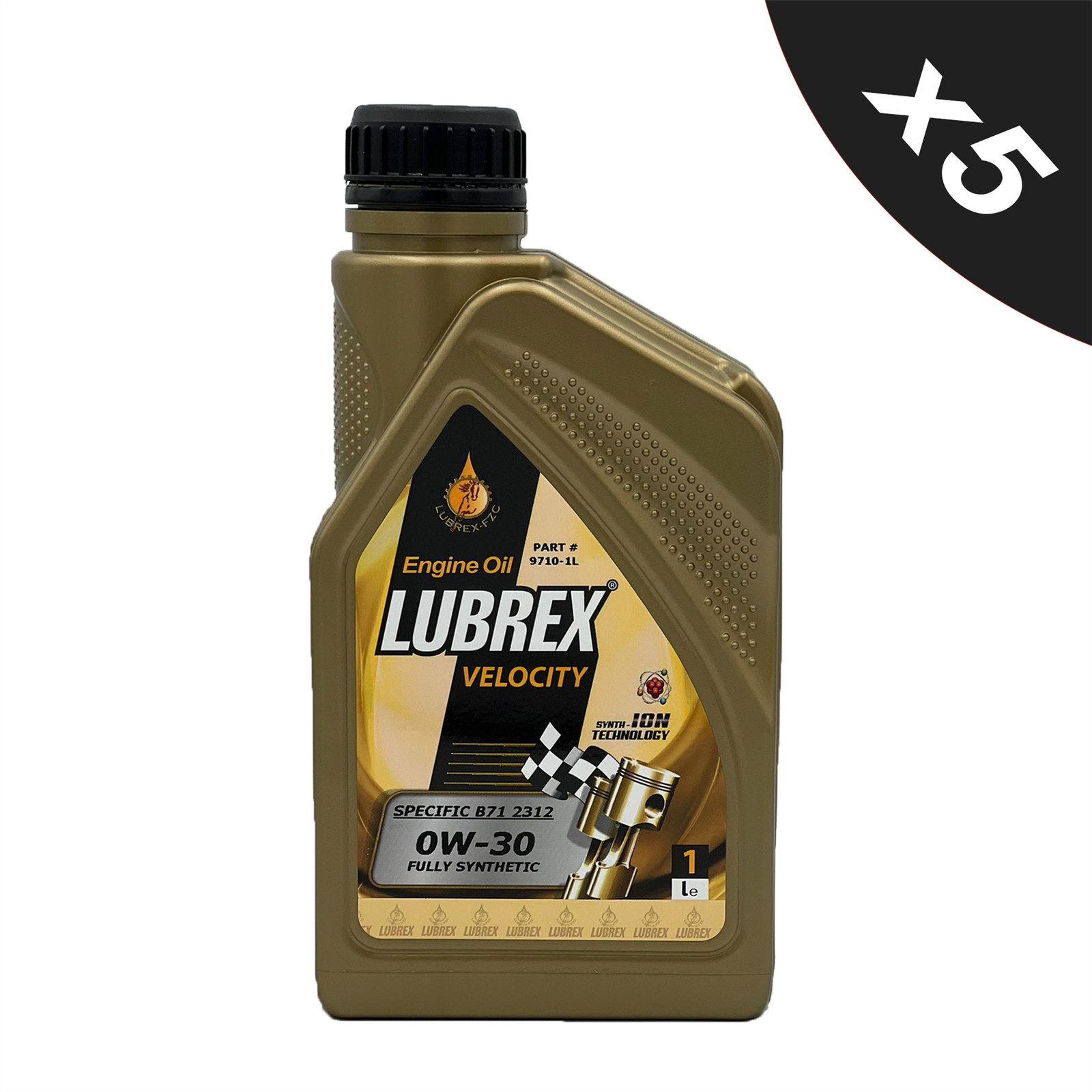 Lubrex 0W-30 Fully Synthetic Engine Oil  ACEA C2 PSA B71 2312 - 5x1L