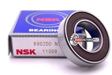 NSK JAPAN 6902 DD Deep Groove Ball Bearing, Rubber Seals RS 6902-2RS 15X28X7 mm