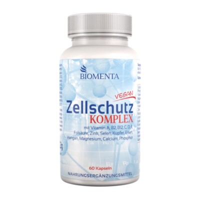 [191,29 /1kg] Zellschutz Kapseln Cell Protect Vitamin A B C D E BIOMENTA 60 St.