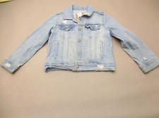 LEVI'S Size 6-7 YRS Girls Cotton Blend Button Up Front Pocket Denim Jacket 161