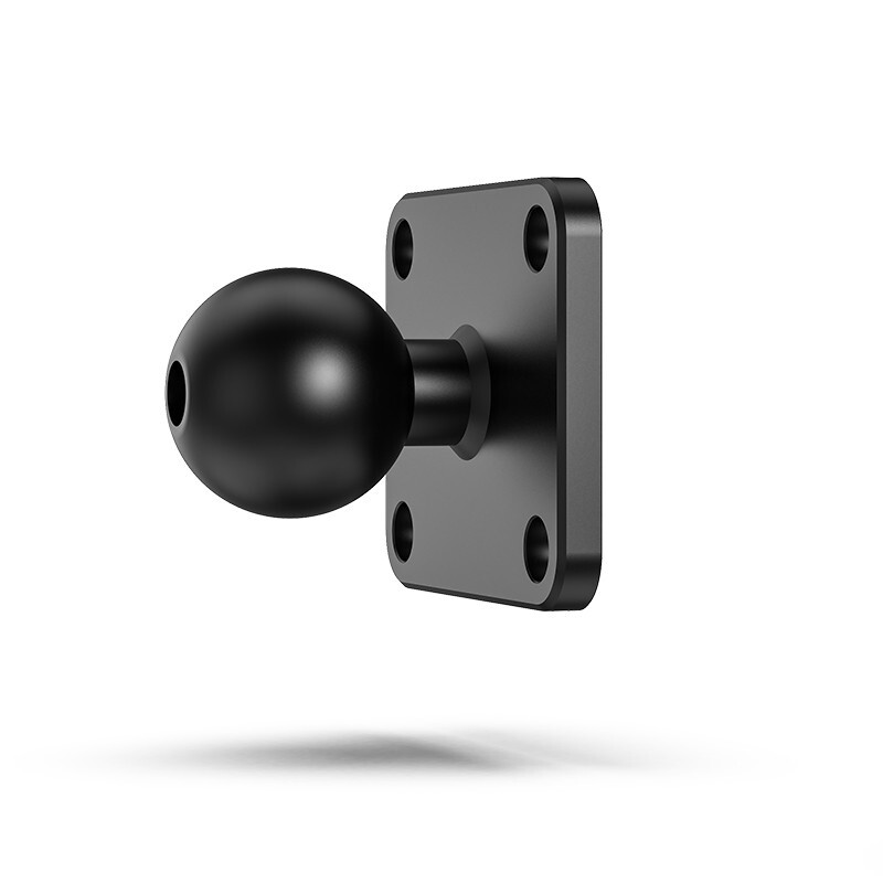 Ball Base 25mm / 1 inch for Industry Standard Dual Ball Socket Mounting, 4 Screw