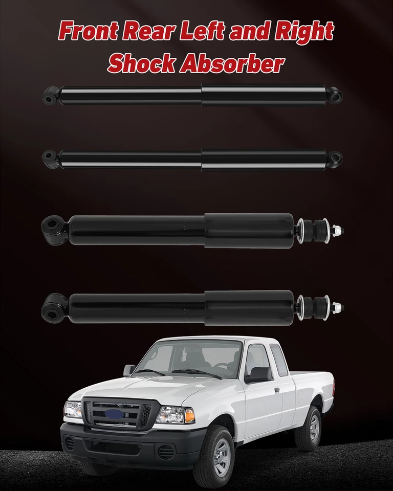 Juego completo de 4 amortiguadores de puntal izquierdo derecho para Ford F-150 1990-1995 1996 Foto 2 de 4