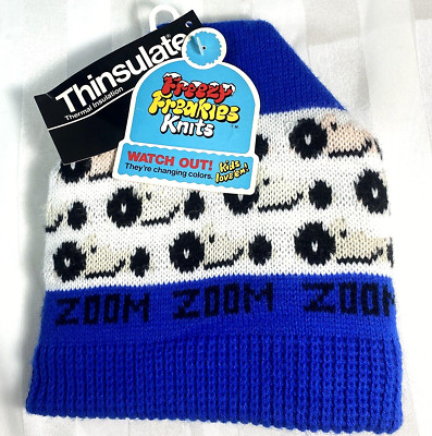 Freezy Freakies Knit Vintage NWT Racecar Zoom Hat Color Changing