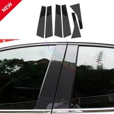For Cadillac CT6 2016-2020 Carbon Fiber Exterior Window Bc-Pillar Decoration 6PC