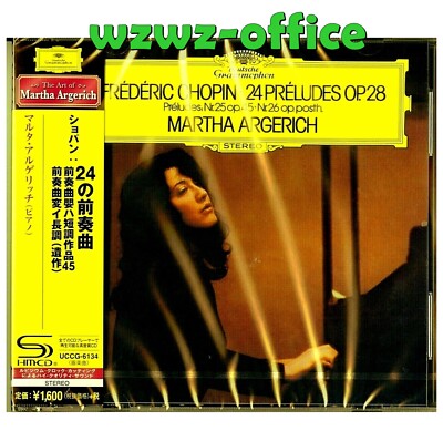 Martha Argerich Piano SEALED BRAND NEW CD(SHMCD) ''Chopin: 24 Japan OBI Preludes''