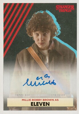 Stranger Things Sammlung, Millie Bobby Brown (Eleven) Autogrammkarte E-A