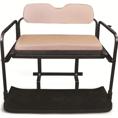 Club Car DS Golf Cart 1982-Up | RHOX Rhino Rear Flip Seat | Tan