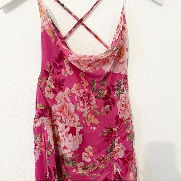 Sau Lee Freida Silk Dress Pink Floral MaxiRevolve Size US 2 thumbnail 5