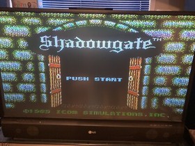 NES Nintendo Shadowgate & Cyber Stadium Base Wars Cartridges & Sleeves.