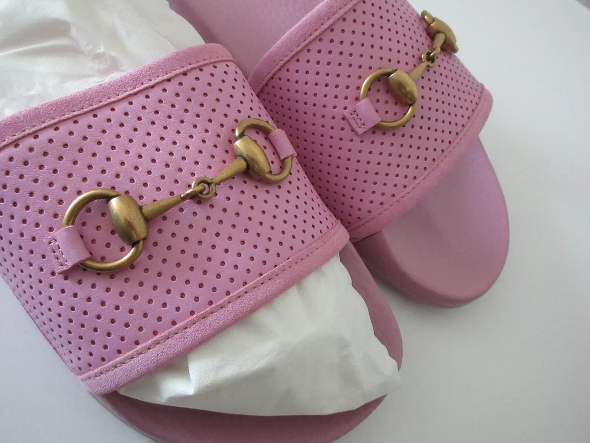 Baby pink sales gucci slides