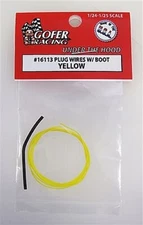 Gofer-Racing Plug Wires with Boot (Yellow) - Plastic Model Vehicle Accessory