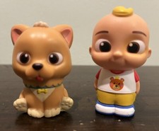 JJ Cocomelon Moonbug Dog Figure PVC JAZWARES Toy Lot 2