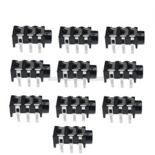 10Pcs 5Pin 3.5mm Stereo Headphone Audio Jack Earphone Socket NEW-