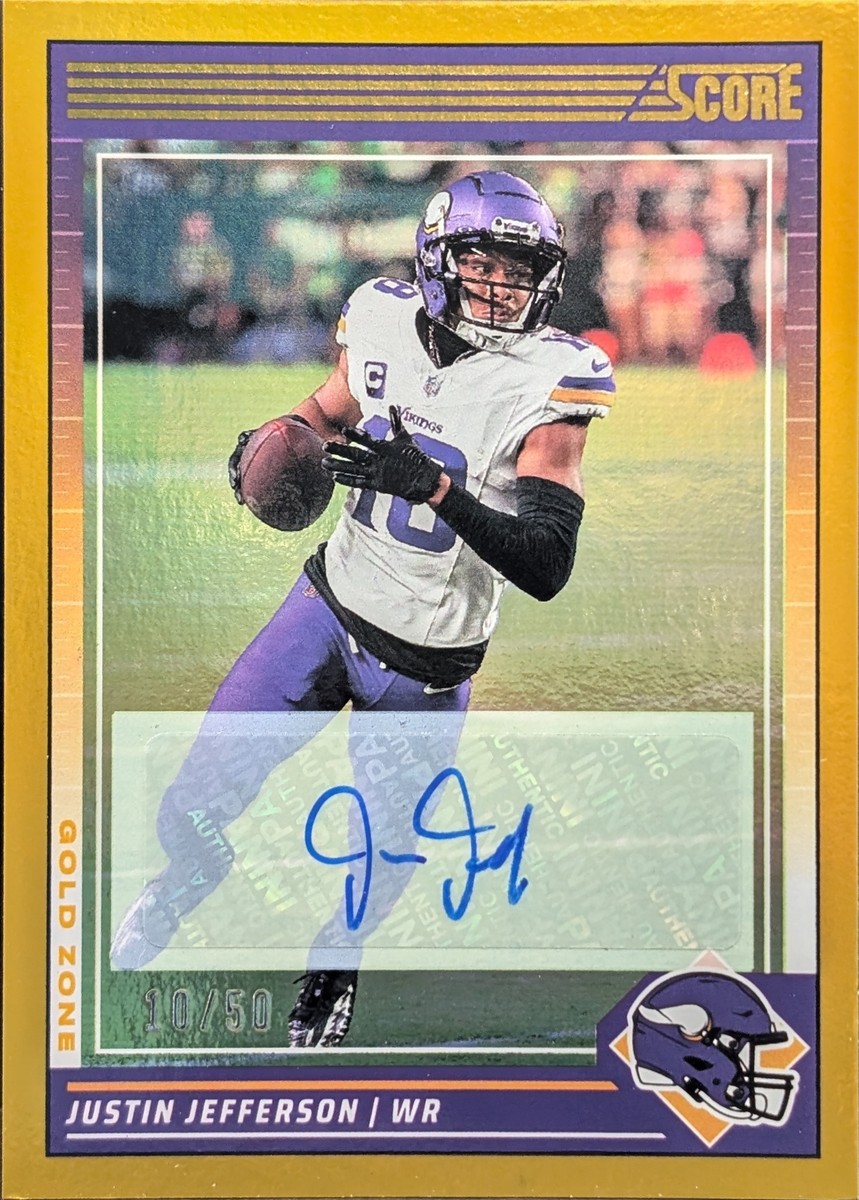 2024 Score Signatures Gold Zone #183 Justin Jefferson