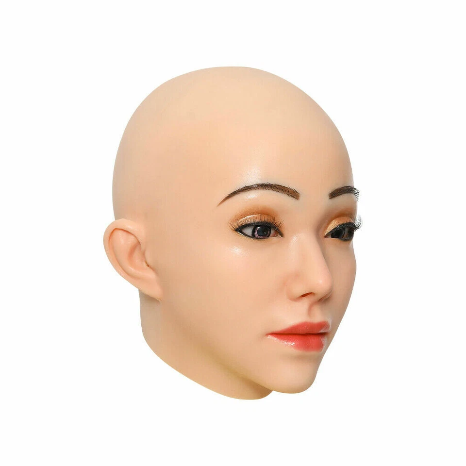 IMI Maschera Viso Europea Silicone Maschere Femminili per Travestimento Halloween Crossdresser - Immagine 3 di 4