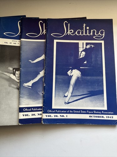 Skating - Official Publication United States Figure Skating Assoc. 1942, 1947-50