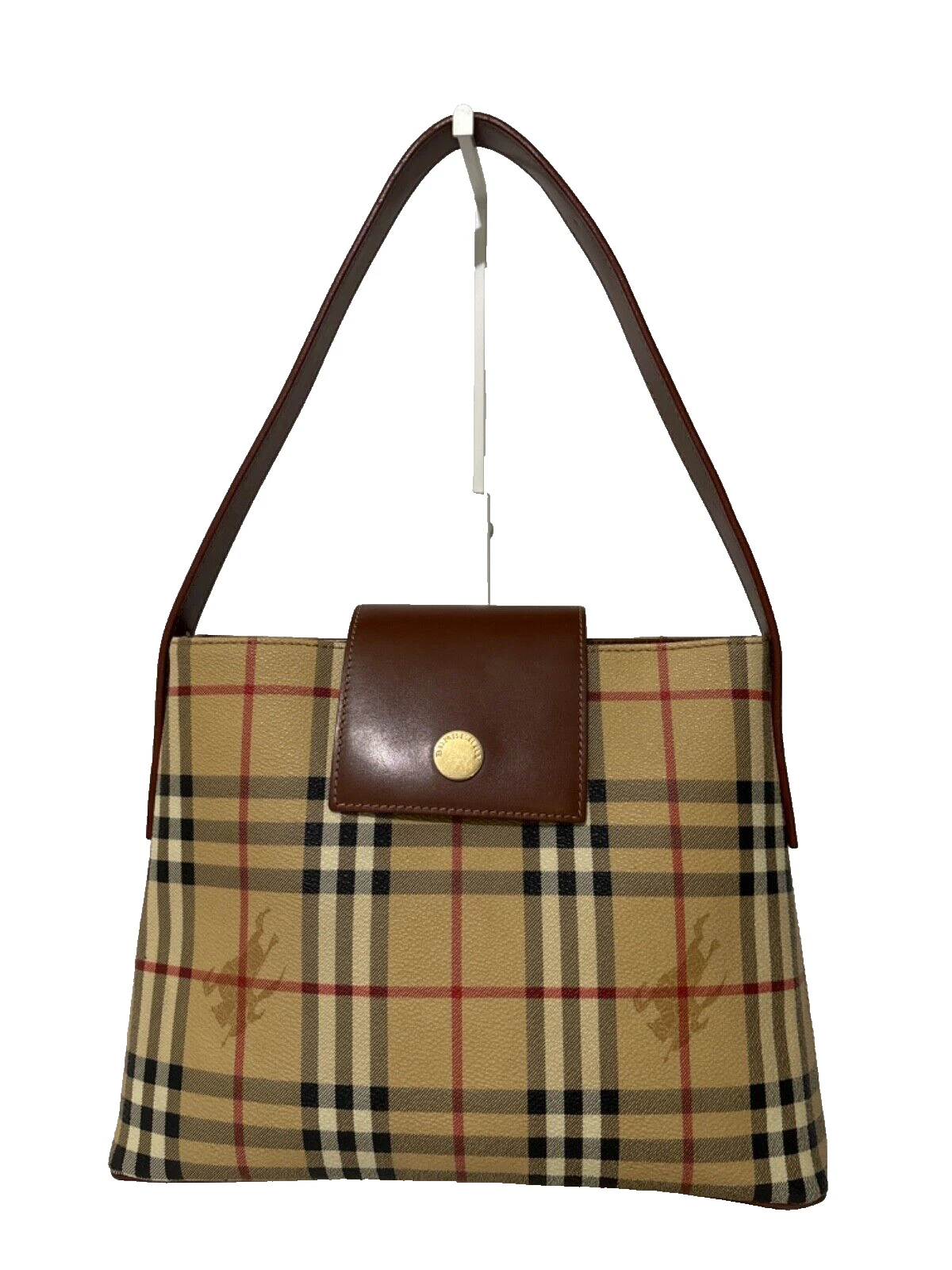 Autentica borsa Burberry PVC in pelle