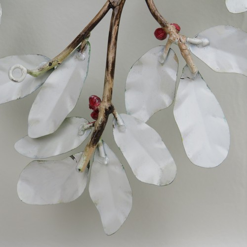 Lg. Wood & Metal Oriole Birds on Branches with Berries Hanging Wall Art 17"x 11" - Picture 8 of 12
