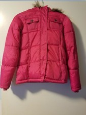 Old Navy girls purple bubble jacket w/ hoodie size XL mint condition