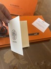100% Auth Hermes gift box with tissue, Logo ribbon , shopping bag receipt holder — photo 7