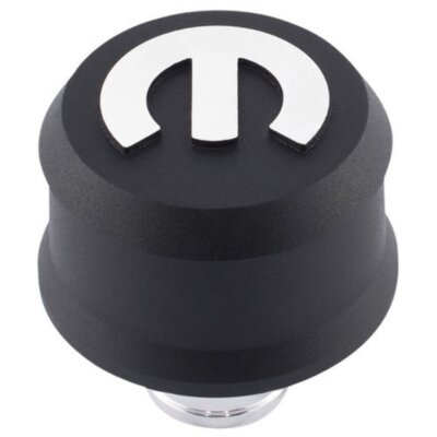 PROFORM For MOPAR Emblem Slant Edge Breather Cap Black Crink (440-440)