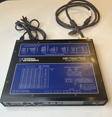 National Instruments MID-7604/7602  4/2-Axis Stepper Motor Drive P/N MID-7602