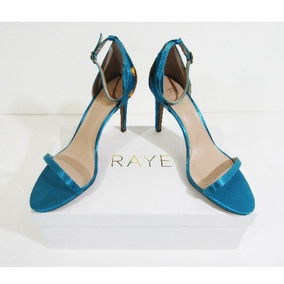 blue patterned heels