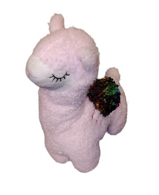 Hobby Lobby Pink Sequins Baby Llama Plush 9'' 