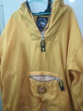 Bright Yellow Xxl First Down Ocean Marina With Minor Stain Raincoat