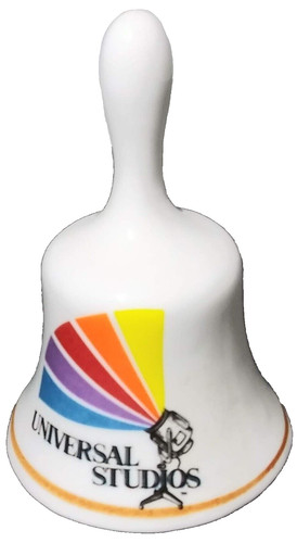 Vintage Made In Korea Universal Studios Souvenir Rainbow Spotlight Ceramic Bell