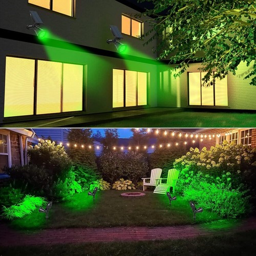 4Pack Green Solar Landscape Spotlight Solar Lights Waterproof Landscape Light US - Picture 5 of 18