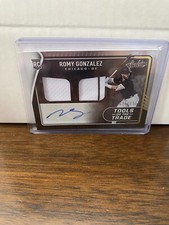 Romy Gonzalez 2022 Absolute Tools of the Trade Dual Swatch Jersey Auto  #/199