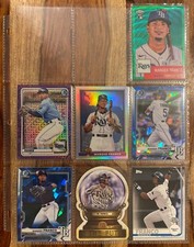 Wander Franco 7 Card RC Set- Tampa Bay Rays - Bowman, Topps, Chrome, Gypsy Queen