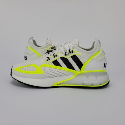 adidas ZX 2K BOOST J Originals Athletic White/Volt Multi Sz Youth GY5062  NEW!