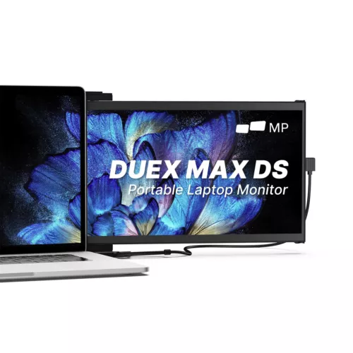 New Mobile Pixels Duex Max DS Portable Monitor for Laptops 14.1" (2025 Upgraded)