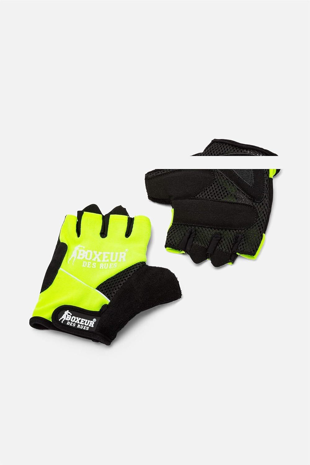 Boxeur DE RUES unisex aptitud y halterofilia Guante En amarillo de neón, S-M