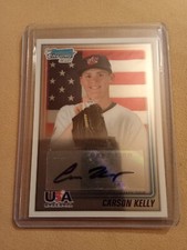 2010 Bowman Chrome USA Baseball Carson Kelly AUTOGRAPH #USAA-10