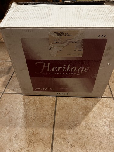 vintage advent heritage speakers model 200H audiovox loudspeakers new in box