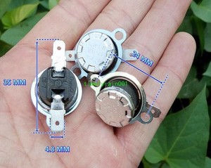 10pcs 130°C thermostat controller Normally closed type 115 ℃ automatic