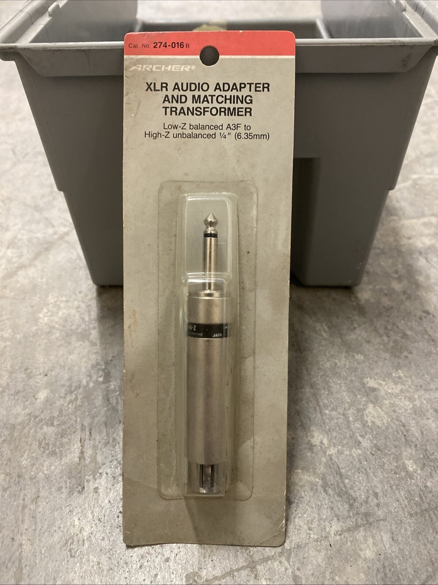 Archer 274-016 Microphone Transformer Lo-z Balanced to Hi-z