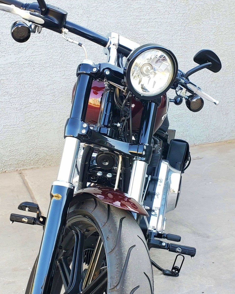 BREAKOUT FXBR TOP FORK BLACK OUT KIT ♤ Harley ♤ GLOSS