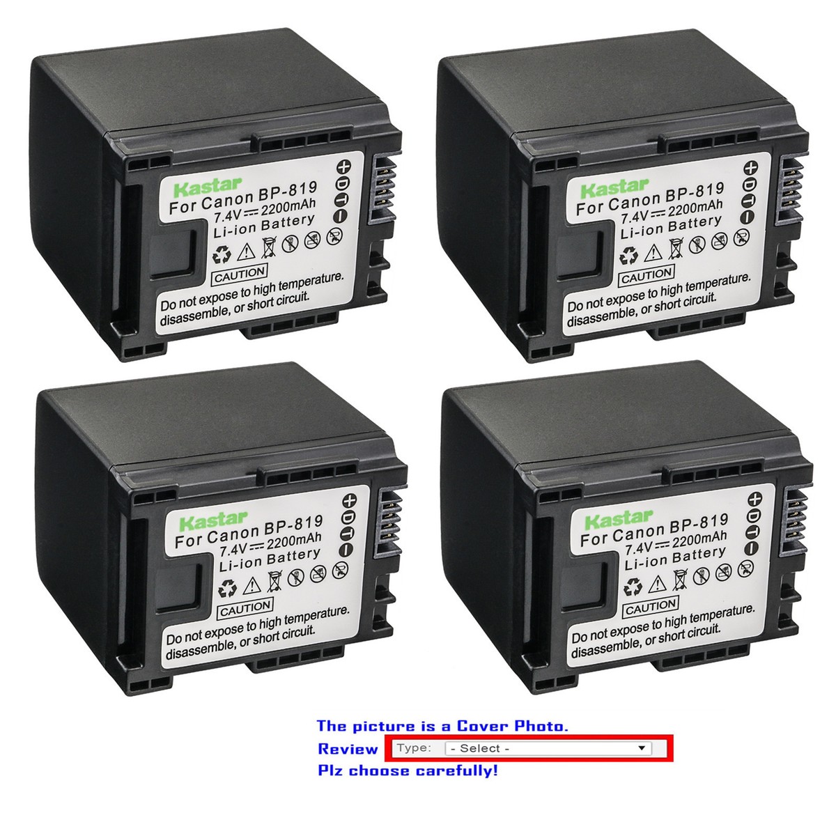 カズさん専用　canon 1DX　ボディ　バッテリーセット Kastar Replacement Battery for Canon BP-819 CG-800 & Canon VIXIA