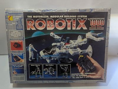 Learning Curve Toys Robotix 1000 With Working Motors 100% Complete In Box