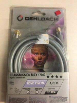 Oehlbach! Transmission Max 170 S Sat Kabel (2910) 1,7 Meter **