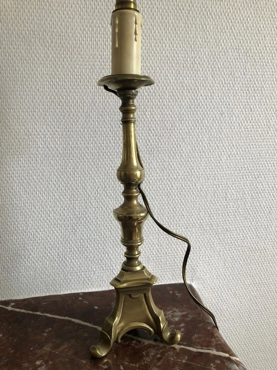Lampe-chênet D'église En Fer Forgé - Espagne, XXe Siècle, Trois Points