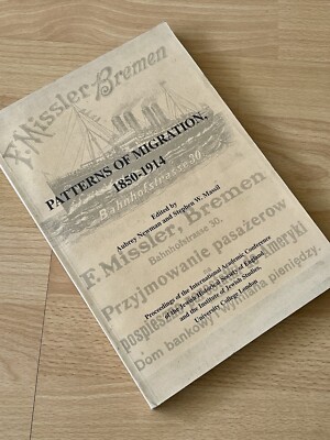 Patterns Of Migration 1850-1914 Newman JEWISH HISTORY Judaism 1996 UCL Lectures