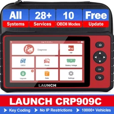 2024 LAUNCH CRP909 Pro Full System Diagnostic Tool OBD2 Scanner Key Coding TPMS