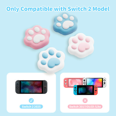 YuXi Animal-Crossing Cute Thumb Grip Caps Joystick Button Cover For Nintend Switch Lite NS Joy Con Controller Thumb Caps Case